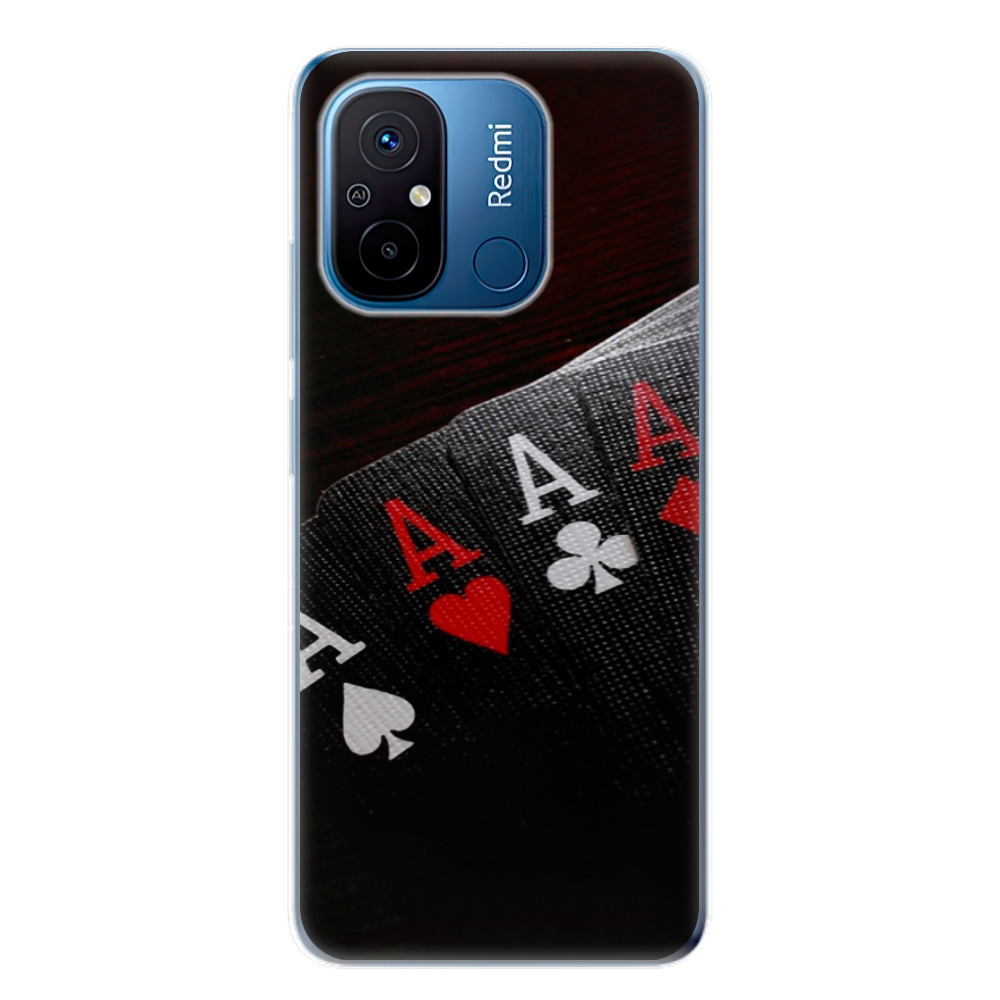 Silikonové odolné pouzdro iSaprio Poker na mobil Xiaomi Redmi 12C (Odolný silikonový kryt, obal, pouzdro iSaprio Poker na mobilní telefon Xiaomi Redmi 12C)