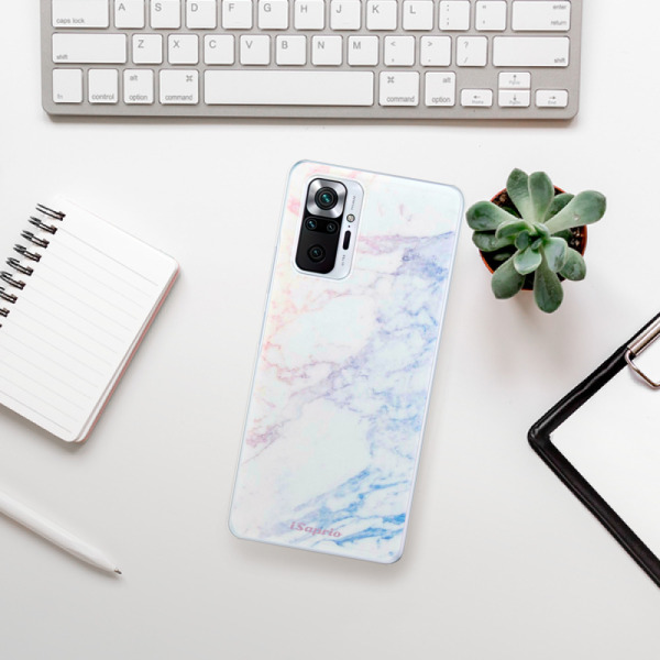 Silikonové pouzdro iSaprio - Xiaomi Redmi Note 10 Pro - Raibow Marble 10