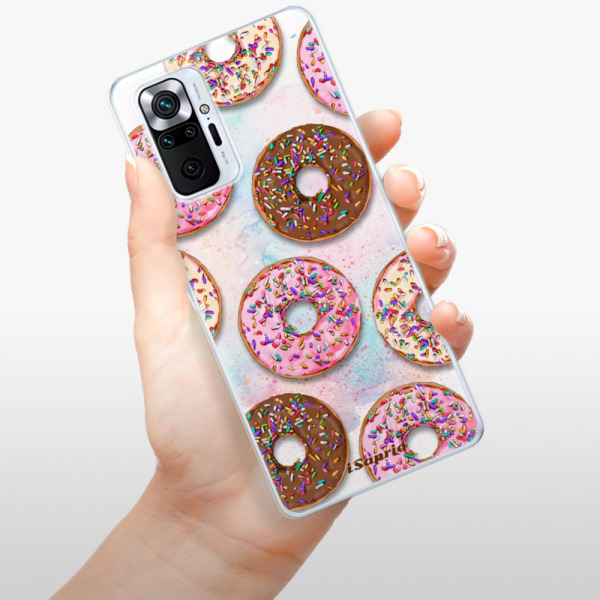 Silikonové pouzdro iSaprio - Xiaomi Redmi Note 10 Pro - Donuts 11