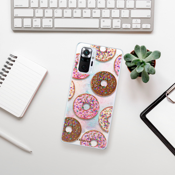 Silikonové pouzdro iSaprio - Xiaomi Redmi Note 10 Pro - Donuts 11