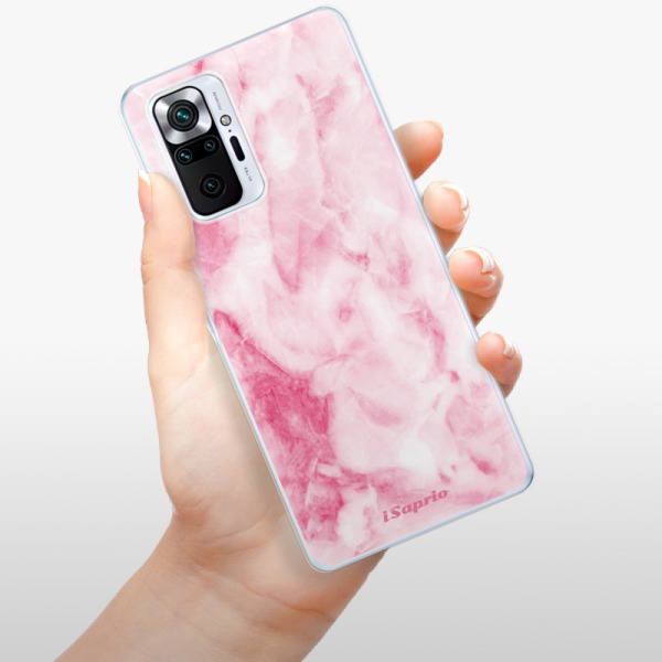 Silikonové pouzdro iSaprio - Xiaomi Redmi Note 10 Pro - RoseMarble 16
