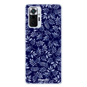 Silikonové pouzdro iSaprio - Xiaomi Redmi Note 10 Pro - Blue Leaves 05