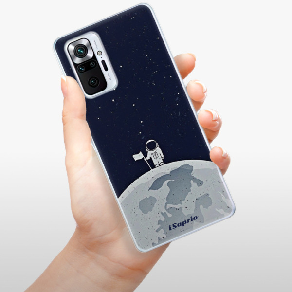 Silikonové pouzdro iSaprio - Xiaomi Redmi Note 10 Pro - On The Moon 10