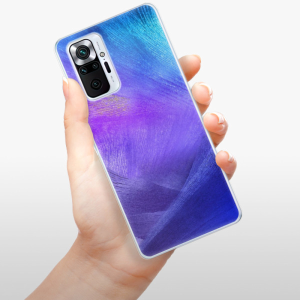 Silikonové pouzdro iSaprio - Xiaomi Redmi Note 10 Pro - Purple Feathers