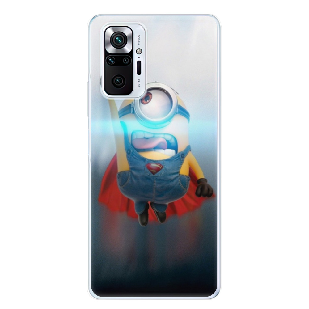 Silikonové odolné pouzdro iSaprio Mimons Superman 02 na mobil Xiaomi Redmi Note 10 Pro (Odolný silikonový kryt, obal, pouzdro iSaprio Mimons Superman 02 na mobilní telefon Xiaomi Redmi Note 10 Pro)