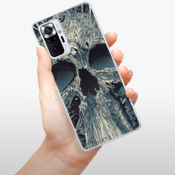 Silikonové pouzdro iSaprio - Xiaomi Redmi Note 10 Pro - Abstract Skull