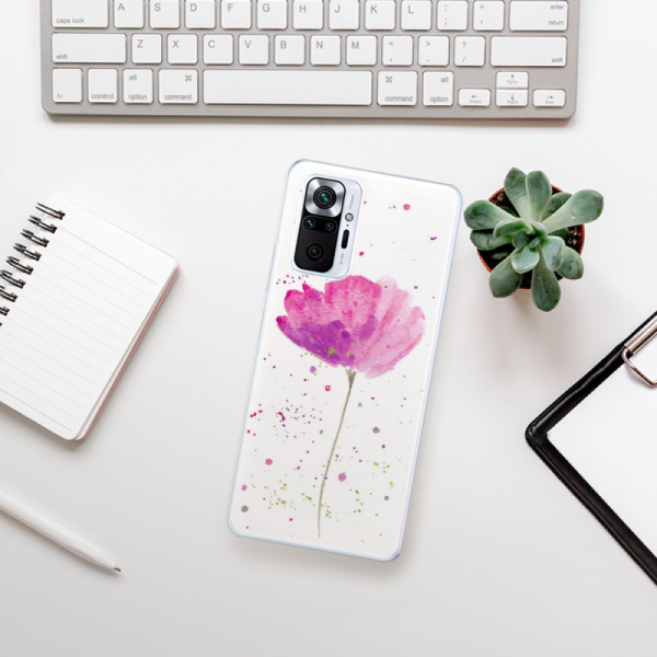 Silikonové pouzdro iSaprio - Xiaomi Redmi Note 10 Pro - Poppies