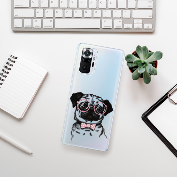 Silikonové pouzdro iSaprio - Xiaomi Redmi Note 10 Pro - The Pug