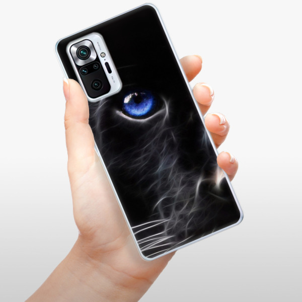Silikonové pouzdro iSaprio - Xiaomi Redmi Note 10 Pro - Black Puma
