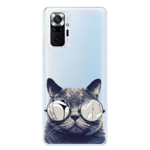 Silikonové pouzdro iSaprio - Xiaomi Redmi Note 10 Pro - Crazy Cat 01