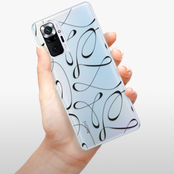 Silikonové pouzdro iSaprio - Xiaomi Redmi Note 10 Pro - Fancy black