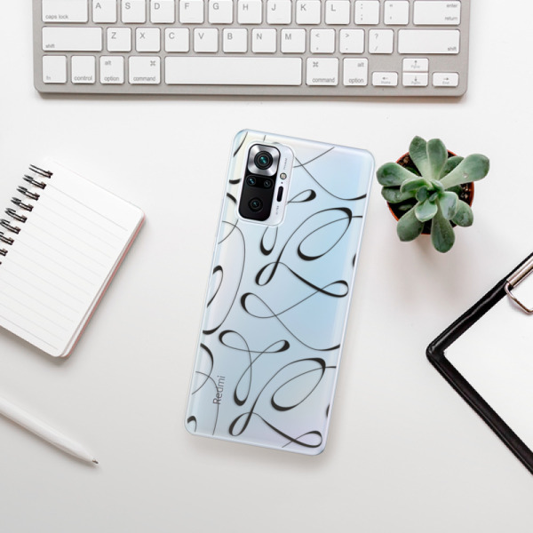 Silikonové pouzdro iSaprio - Xiaomi Redmi Note 10 Pro - Fancy black