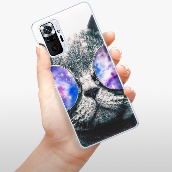 Silikonové pouzdro iSaprio - Xiaomi Redmi Note 10 Pro - Galaxy Cat