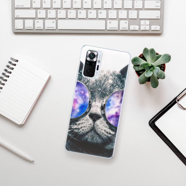 Silikonové pouzdro iSaprio - Xiaomi Redmi Note 10 Pro - Galaxy Cat