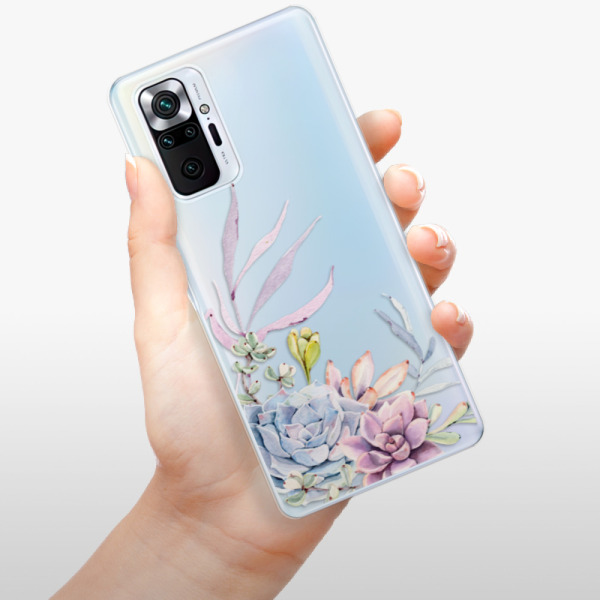 Silikonové pouzdro iSaprio - Xiaomi Redmi Note 10 Pro - Succulent 01