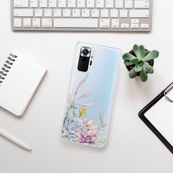 Silikonové pouzdro iSaprio - Xiaomi Redmi Note 10 Pro - Succulent 01