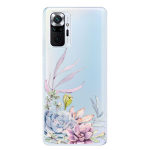 Silikonové pouzdro iSaprio - Xiaomi Redmi Note 10 Pro - Succulent 01