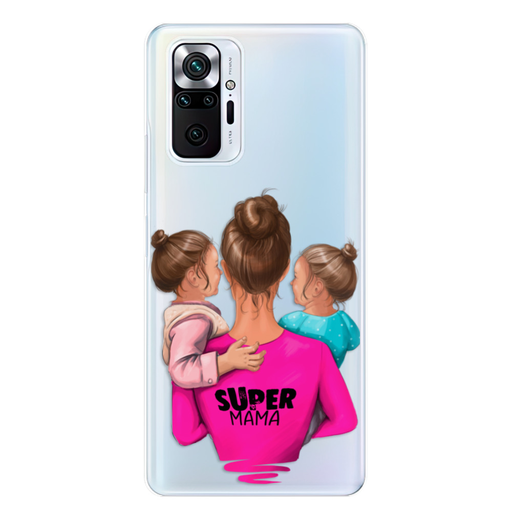Silikonové odolné pouzdro iSaprio Super Mama - Two Girls na mobil Xiaomi Redmi Note 10 Pro (Odolný silikonový kryt, obal, pouzdro iSaprio Super Mama - Two Girls na mobilní telefon Xiaomi Redmi Note 10 Pro)