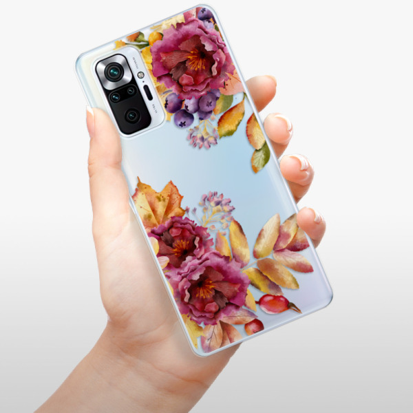 Silikonové pouzdro iSaprio - Xiaomi Redmi Note 10 Pro - Fall Flowers