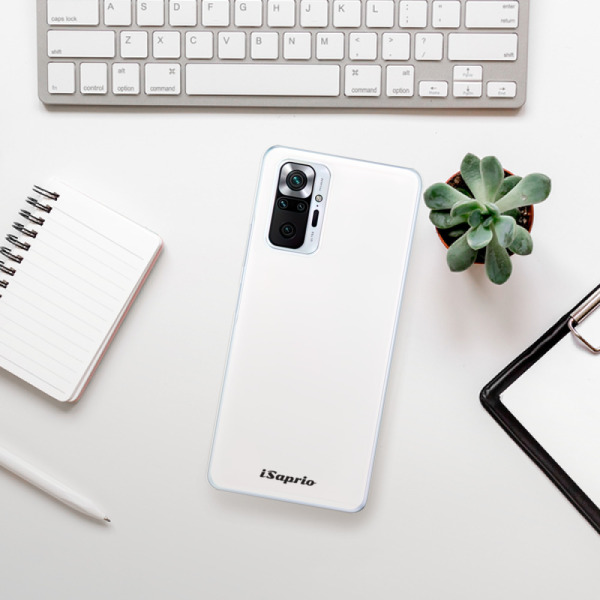 Silikonové pouzdro iSaprio - Xiaomi Redmi Note 10 Pro - 4Pure bílé