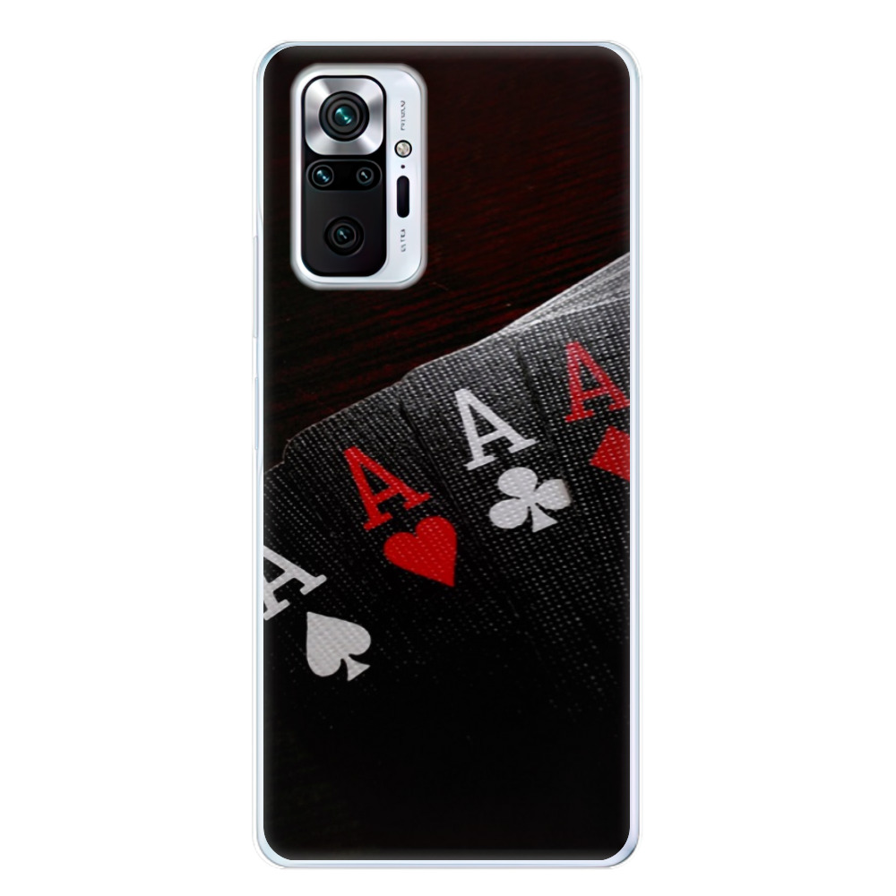 Silikonové odolné pouzdro iSaprio Poker na mobil Xiaomi Redmi Note 10 Pro (Odolný silikonový kryt, obal, pouzdro iSaprio Poker na mobilní telefon Xiaomi Redmi Note 10 Pro)