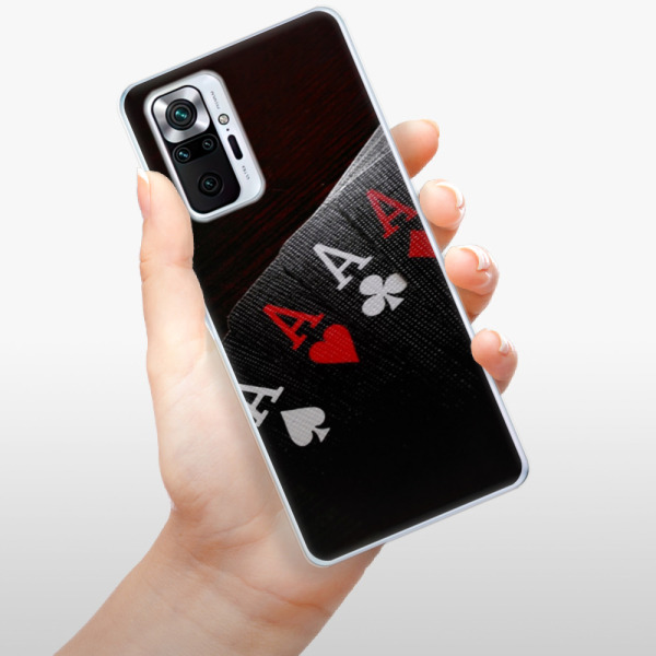 Silikonové pouzdro iSaprio - Xiaomi Redmi Note 10 Pro - Poker