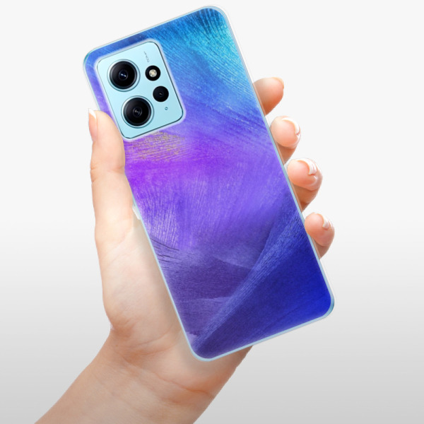 Silikonové pouzdro iSaprio - Xiaomi Redmi Note 12 5G / Xiaomi Poco X5 5G - Purple Feathers