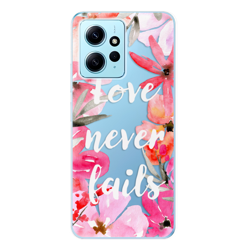 Odolné silikonové pouzdro iSaprio - Love Never Fails - Xiaomi Redmi Note 12 5G