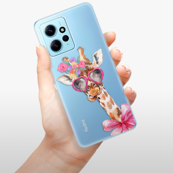 Silikonové pouzdro iSaprio - Xiaomi Redmi Note 12 5G / Xiaomi Poco X5 5G - Lady Giraffe