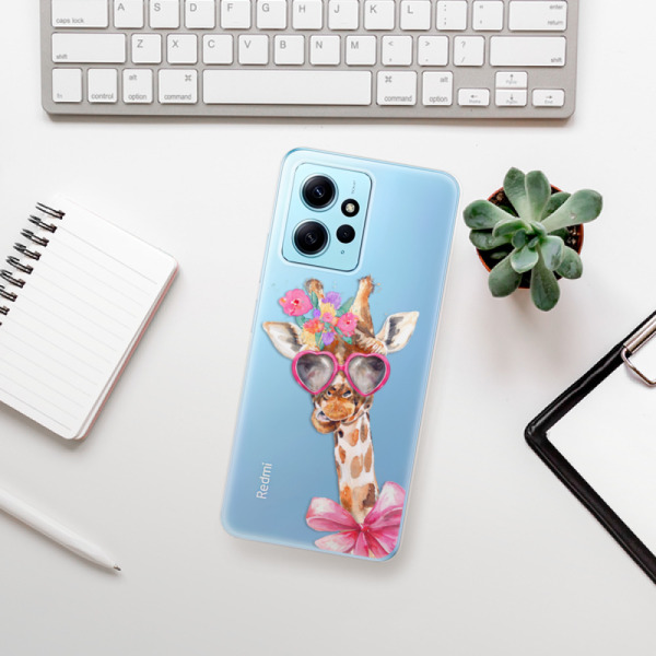 Silikonové pouzdro iSaprio - Xiaomi Redmi Note 12 5G / Xiaomi Poco X5 5G - Lady Giraffe