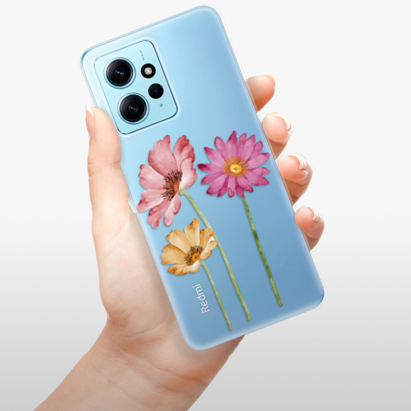 Silikonové pouzdro iSaprio - Xiaomi Redmi Note 12 5G / Xiaomi Poco X5 5G - Three Flowers