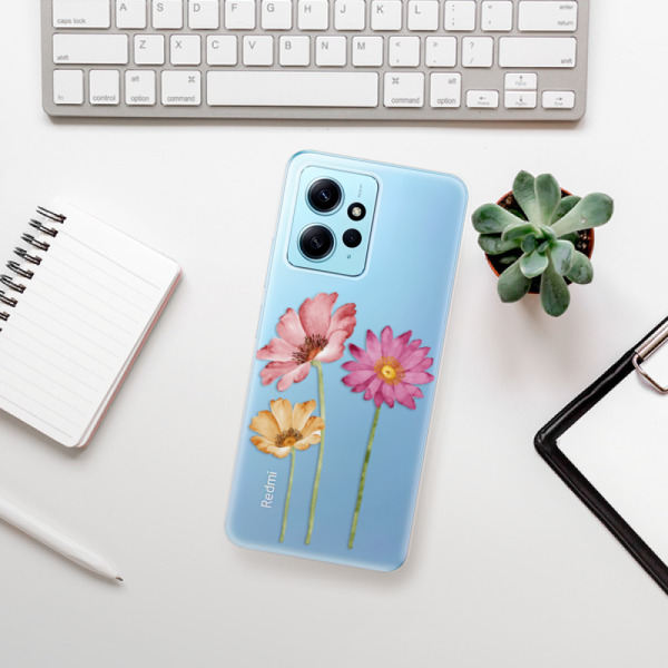 Silikonové pouzdro iSaprio - Xiaomi Redmi Note 12 5G / Xiaomi Poco X5 5G - Three Flowers