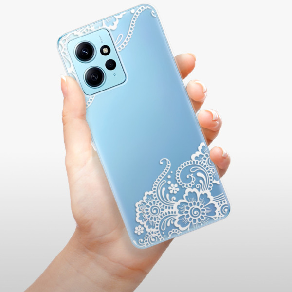 Silikonové pouzdro iSaprio - Xiaomi Redmi Note 12 5G / Xiaomi Poco X5 5G - White Lace 02