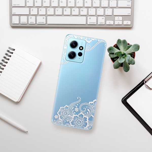 Silikonové pouzdro iSaprio - Xiaomi Redmi Note 12 5G / Xiaomi Poco X5 5G - White Lace 02