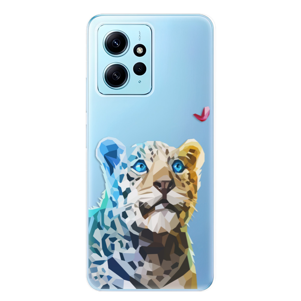 Odolné silikonové pouzdro iSaprio - Leopard With Butterfly - Xiaomi Redmi Note 12 5G