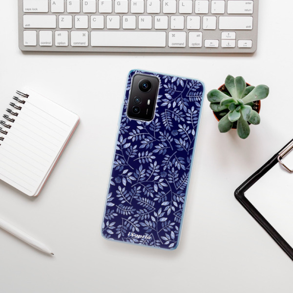 Silikonové pouzdro iSaprio - Xiaomi Redmi Note 12S - Blue Leaves 05