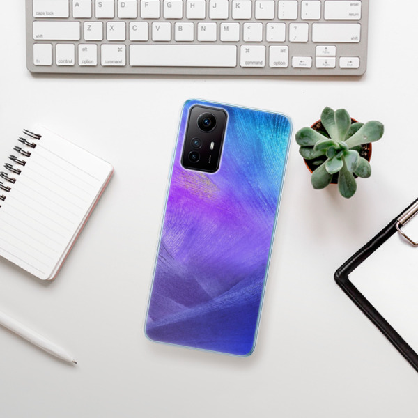 Silikonové pouzdro iSaprio - Xiaomi Redmi Note 12S - Purple Feathers