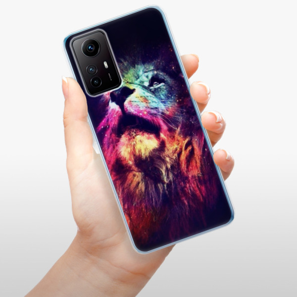 Silikonové pouzdro iSaprio - Xiaomi Redmi Note 12S - Lion in Colors