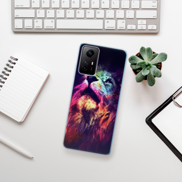 Silikonové pouzdro iSaprio - Xiaomi Redmi Note 12S - Lion in Colors