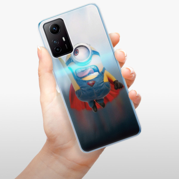 Silikonové pouzdro iSaprio - Xiaomi Redmi Note 12S - Mimons Superman 02