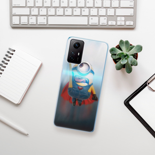 Silikonové pouzdro iSaprio - Xiaomi Redmi Note 12S - Mimons Superman 02
