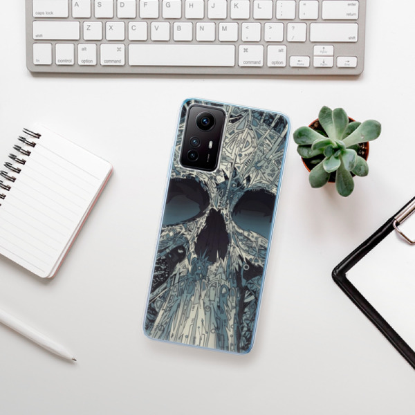 Silikonové pouzdro iSaprio - Xiaomi Redmi Note 12S - Abstract Skull