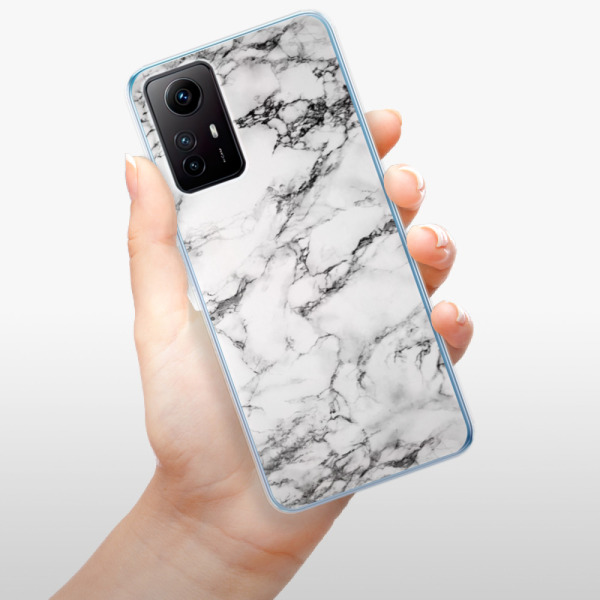 Silikonové pouzdro iSaprio - Xiaomi Redmi Note 12S - White Marble 01