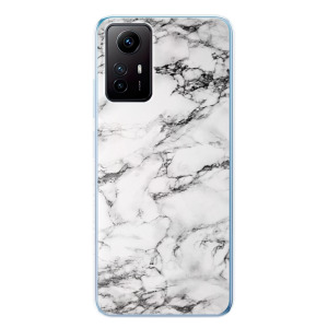 Silikonové pouzdro iSaprio - Xiaomi Redmi Note 12S - White Marble 01