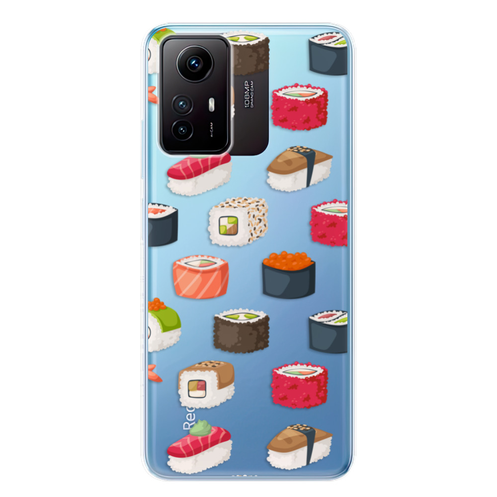 Silikonové odolné pouzdro iSaprio Sushi Pattern na mobil Xiaomi Redmi Note 12S (Odolný silikonový kryt, obal, pouzdro iSaprio Sushi Pattern na mobilní telefon Xiaomi Redmi Note 12S)