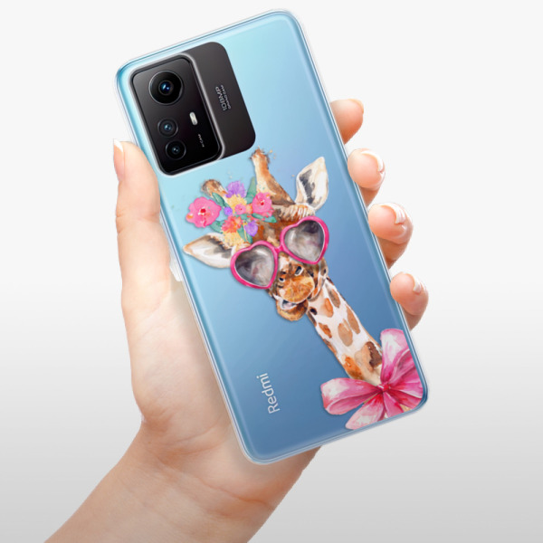Silikonové pouzdro iSaprio - Xiaomi Redmi Note 12S - Lady Giraffe