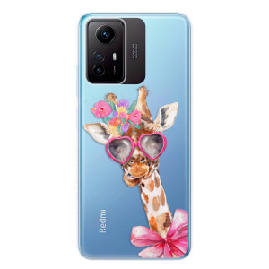 Silikonové pouzdro iSaprio - Xiaomi Redmi Note 12S - Lady Giraffe