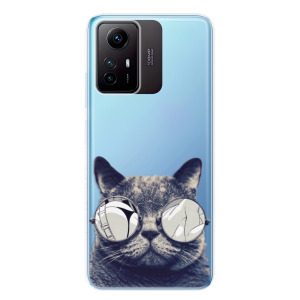 Silikonové pouzdro iSaprio - Xiaomi Redmi Note 12S - Crazy Cat 01