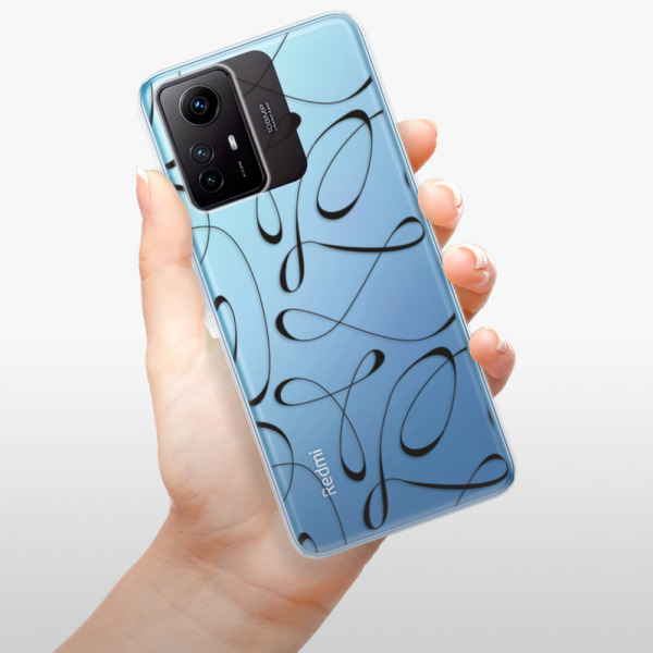 Silikonové pouzdro iSaprio - Xiaomi Redmi Note 12S - Fancy black