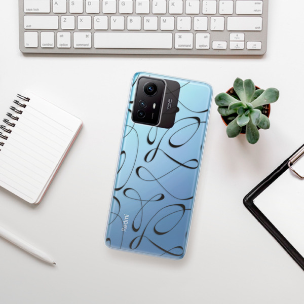 Silikonové pouzdro iSaprio - Xiaomi Redmi Note 12S - Fancy black